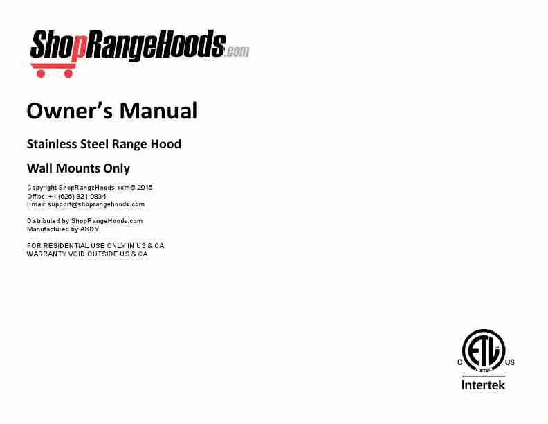 Infinity Stainless Steel Chimney Range Hood Manual-page_pdf